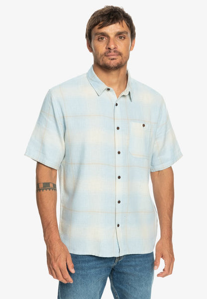 Quiksilver SHADOW LIGHT CHECK - Hemd - Celestial Blue Shadow