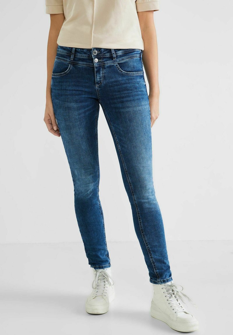 STREET ONE Jeans Slim Fit - Blau
