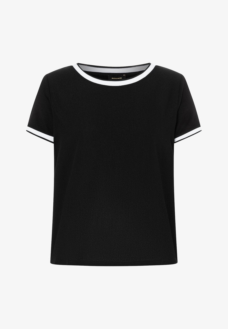 MORE&MORE MIT KONTRASTABSCH - Bluse - Schwarz