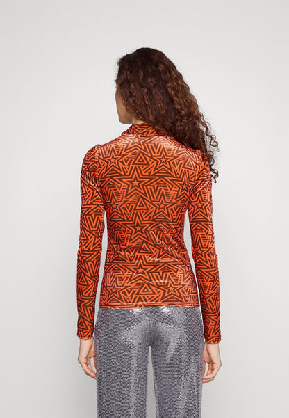 COLOURFUL REBEL NEYO TURTLENECK TOP - Langarmshirt - Orange