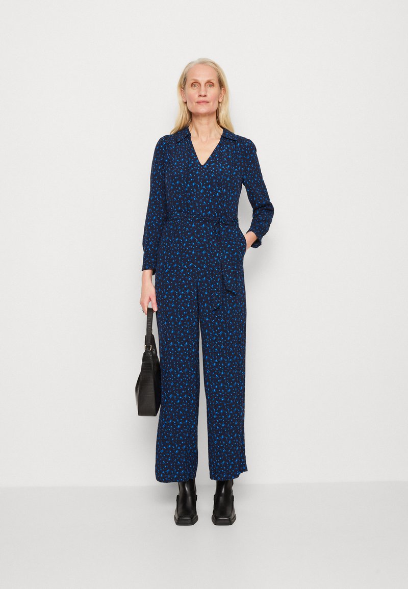 Marks & Spencer TIE NECK - Jumpsuit - Navy Mix