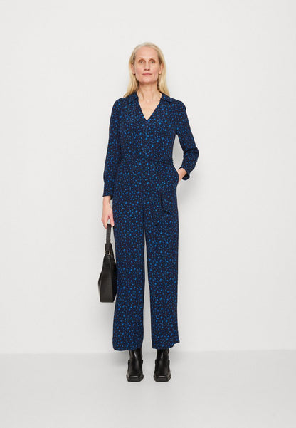 Marks & Spencer TIE NECK - Jumpsuit - Navy Mix