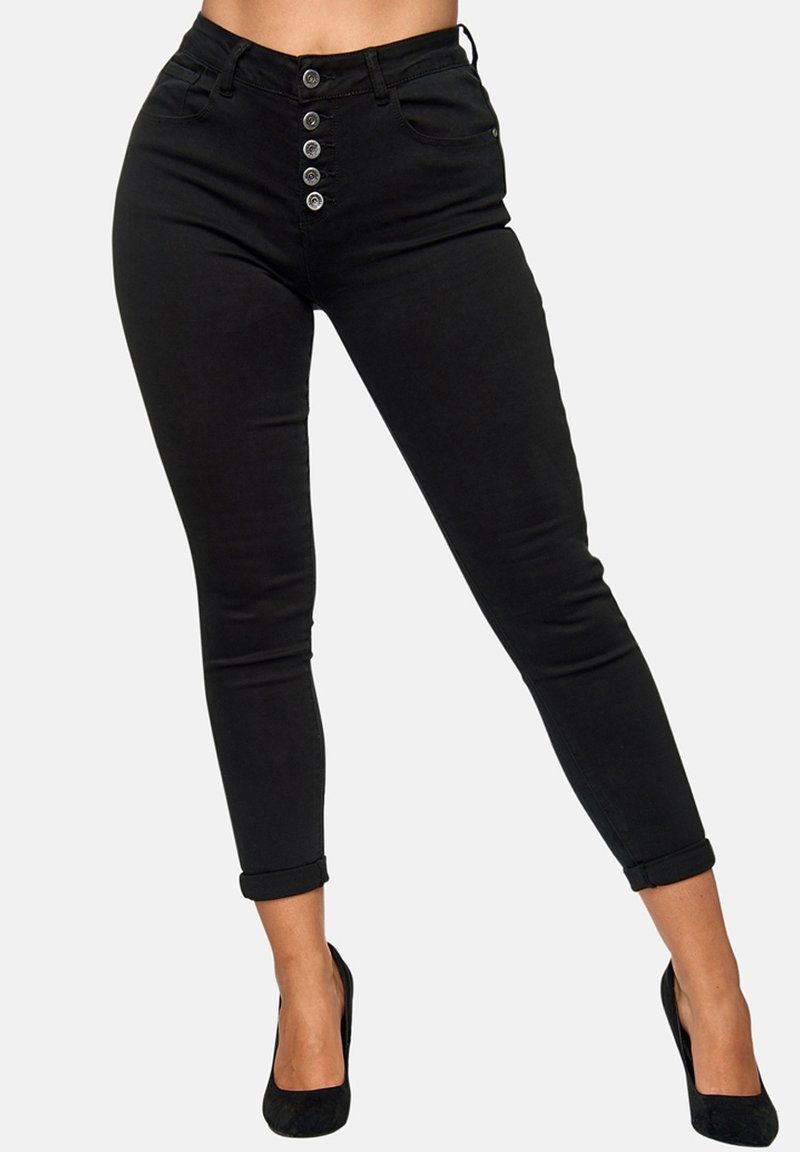  HIGHWAIST - Jeans Skinny Fit - Schwarz