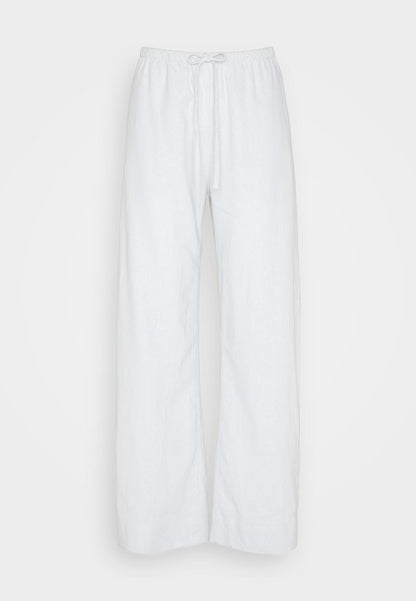 WEEKDAY MIA TROUSERS - Stoffhose - Blue Dusty Light