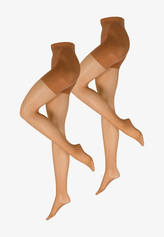  2-Pack - Strumpfhose - Beige