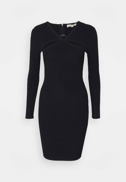 MICHAEL Michael Kors O RING KEY HOLE - Strickkleid - Black