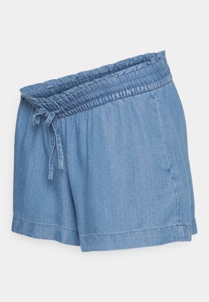 ONLY MATERNITY OLMPEMA LIFE - Shorts - Medium Blue Denim