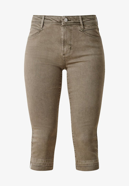 S.Oliver Jeans Shorts - Light Green Stretc