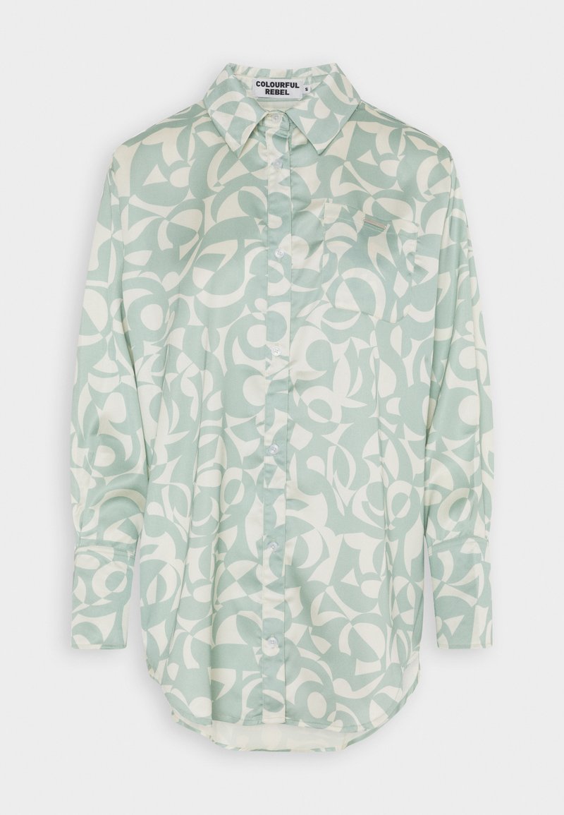 COLOURFUL REBEL OLET SWIRL DOWN - Hemdbluse - Light Mint