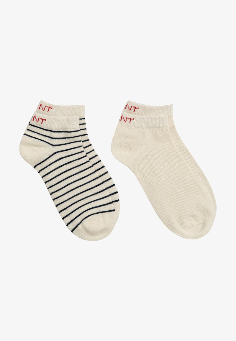 Gant 2-PACK BRETON STRIPE - Socken - Dry Sand