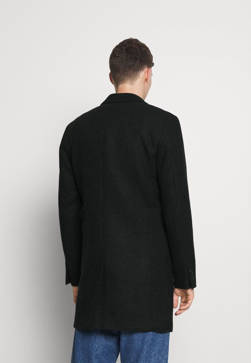 Jack & Jones JJEMOULDER COAT - Klassischer Mantel - Dark Grey