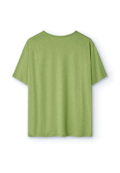 ADOLFO DOMINGUEZ ROUND - T-Shirt Basic - Green