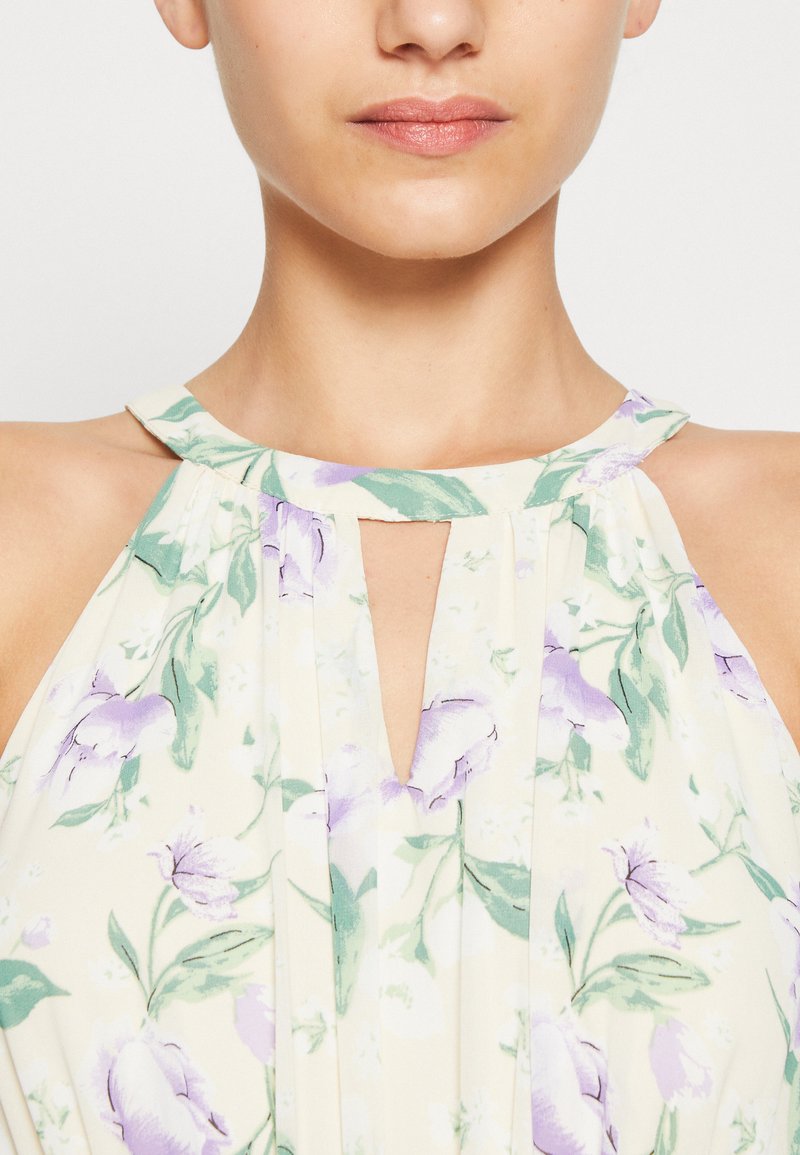 Vila VIMILINA FLOWER DRESS - Ballkleid - Birch/purple