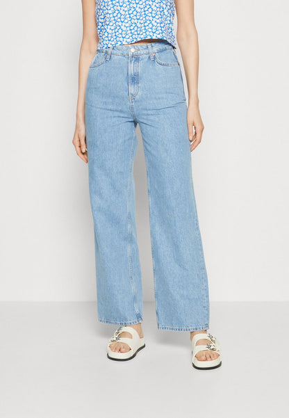 Marc O'Polo DENIM TROUSERS SUPER HIGH WAIST LOOSE LEG EXTENDED FULL LENGTH - Jeans Relaxed Fit - Multi/light Vintage Cobalt Blu