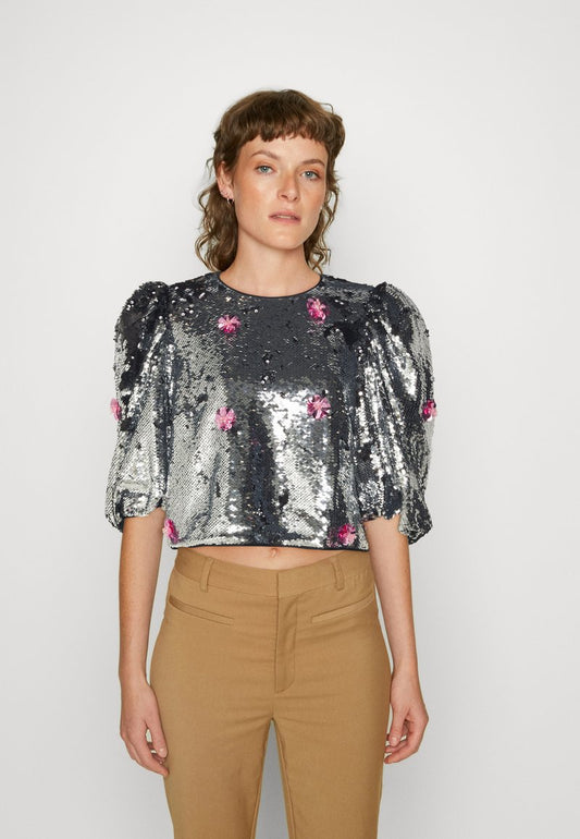Custommade ORIANA - Bluse - Silver