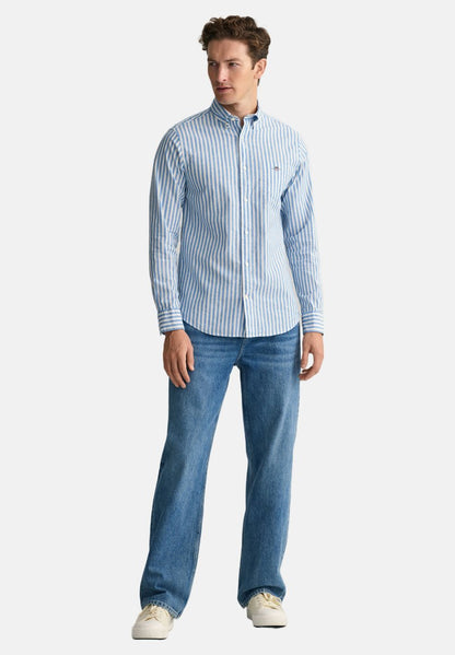 Gant REG STRIPE - Hemd - Blue
