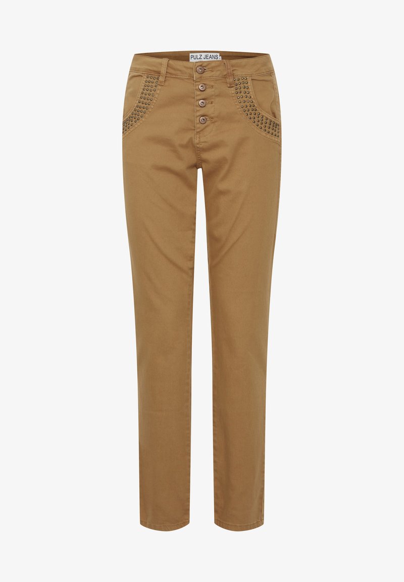  PZMELINA - Jeans Straight Leg - Tobacco Brown