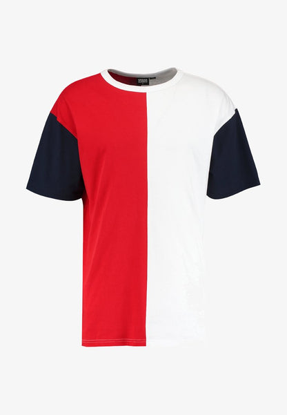 URBAN CLASSICS OVERSIZE HARLEQUIN TEE - T-Shirt Print - Black/white