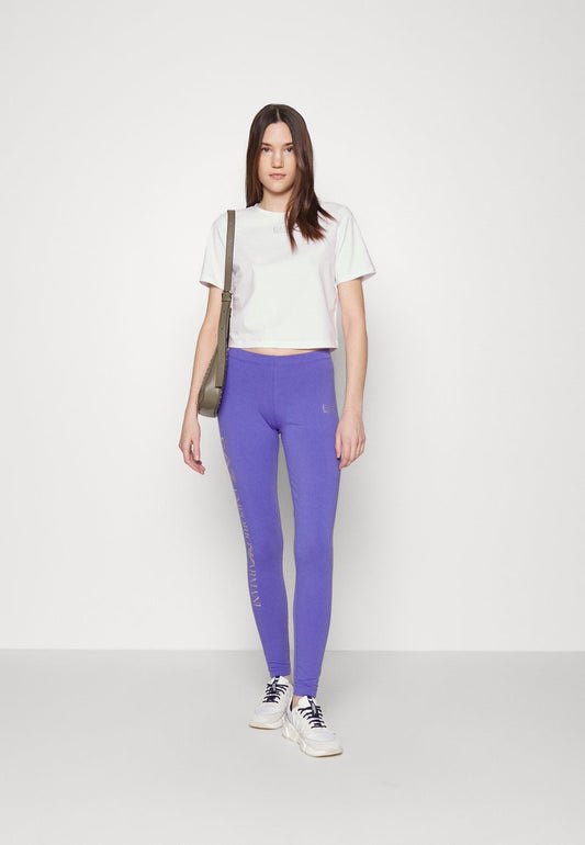 EA7 Emporio Armani Leggings - Hosen - Blue/white