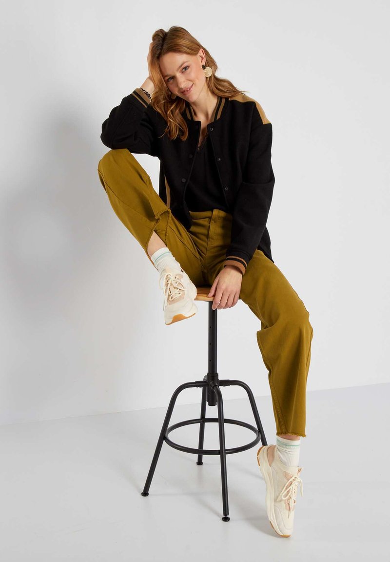  VARSITY-STYLE - Bomberjacke - Black Caml