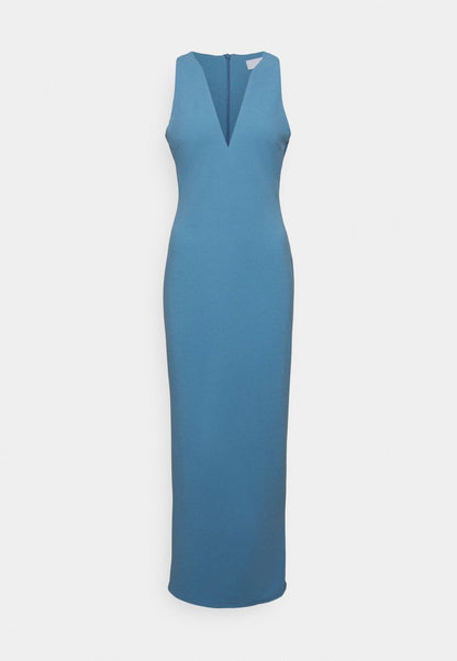 Wal G BETTY V NECK MIDI - Etuikleid - Dusty Blue