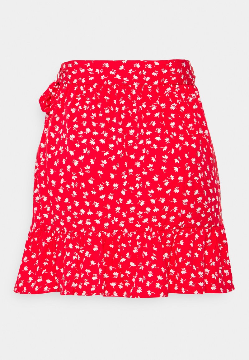 ONLY Petite ONLOLIVIA WRAP SKIRT - Wickelrock - Mars Red