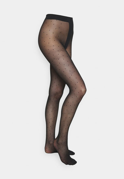 Camano WOMEN FASHION SUSTAINABLE DOTS TIGHTS 40 DEN - Strumpfhose - Black