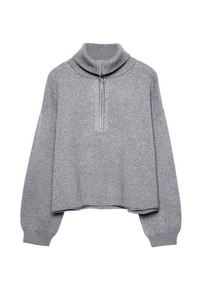 Stradivarius WITH ZIP - Jumper - Green