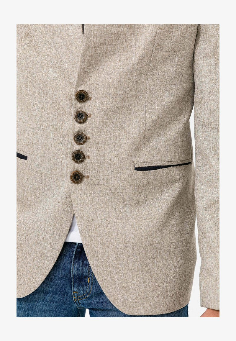  REGULAR FIT - Sakko - Beige Melange