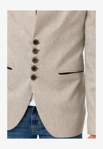  REGULAR FIT - Sakko - Beige Melange