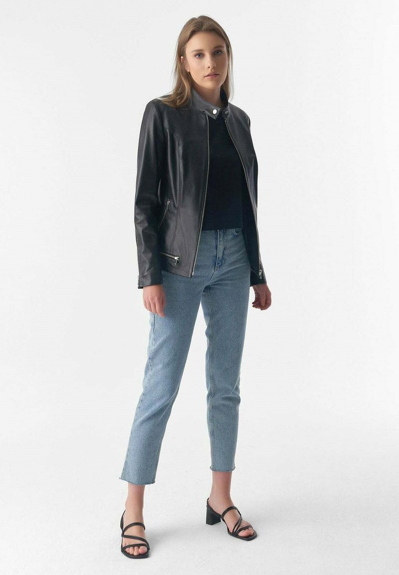  Lederjacke - Black