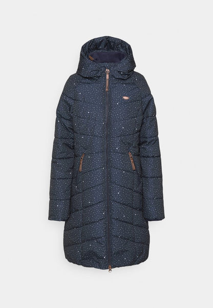 Ragwear DIZZIE COAT DOTS - Klassischer Mantel - Navy