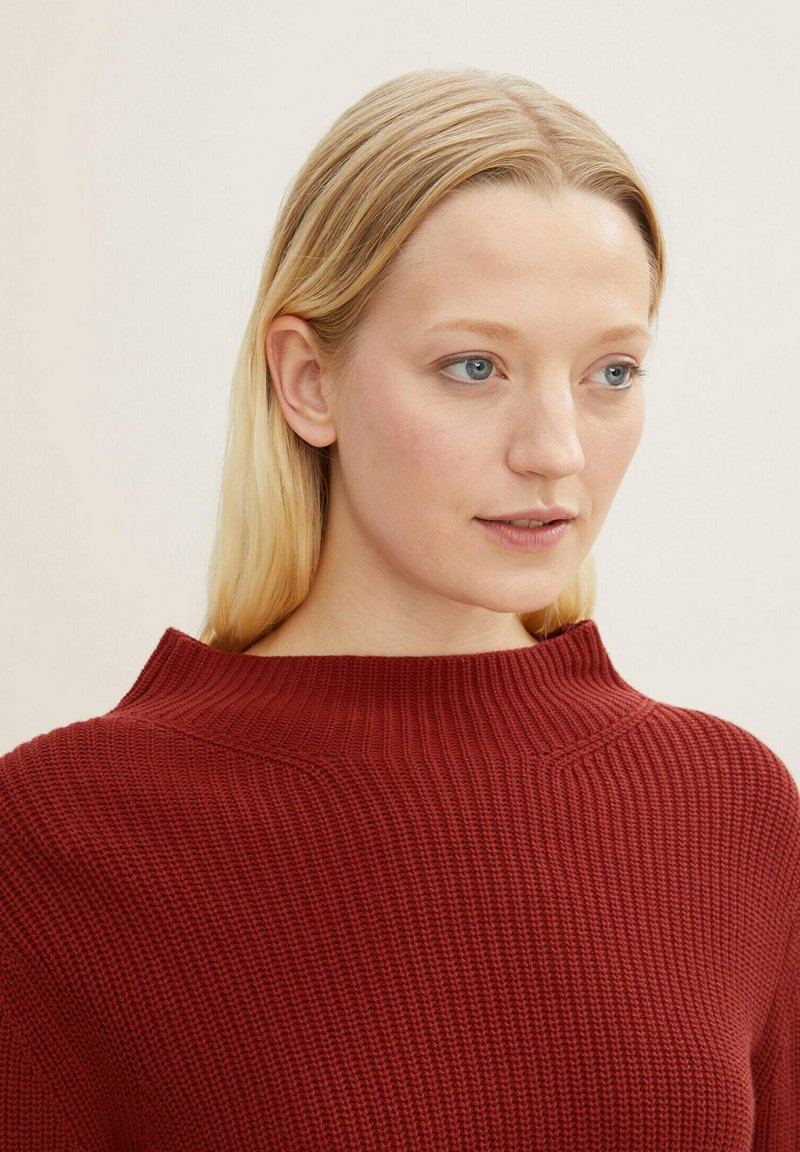 Tom Tailor Strickpullover - Dark Maroon Red