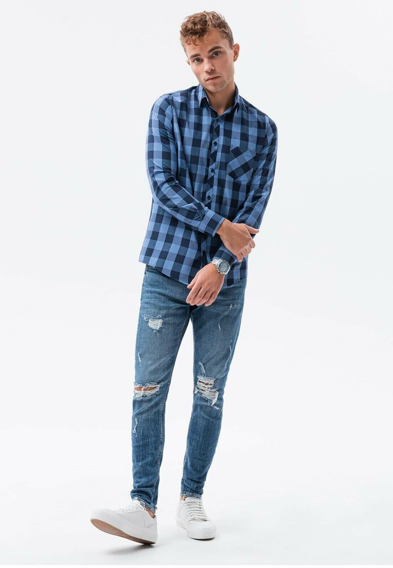  LONG SLEEVES - Hemd - Blue Navy