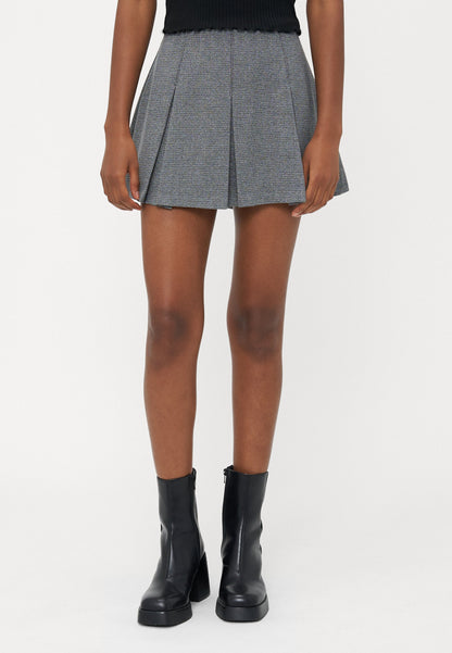 ONLY Petite ONLDELL LIFE SKORT - Pleated Skirt - Black Pepper/blackend Pearl