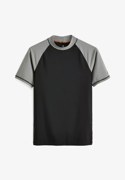 Next T-Shirt Print - Black Grey