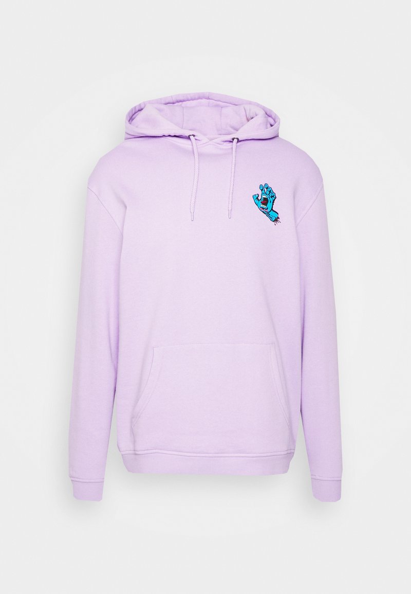 Santa Cruz SCREAMING HAND CHEST HOOD UNISEX - Kapuzenpullover - Digital Lavender