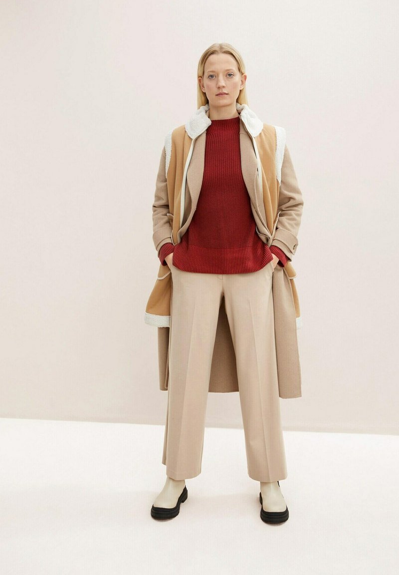 Tom Tailor Strickpullover - Dark Maroon Red