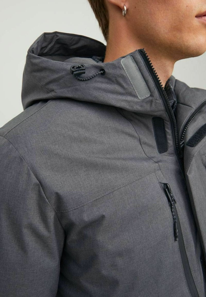 Jack & Jones GEFÜTTERTE - Parka - Asphalt