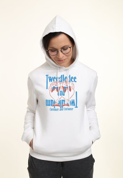 Henry Tiger ALICE IN WONDERLAND TWEEDLES - Kapuzenpullover - White
