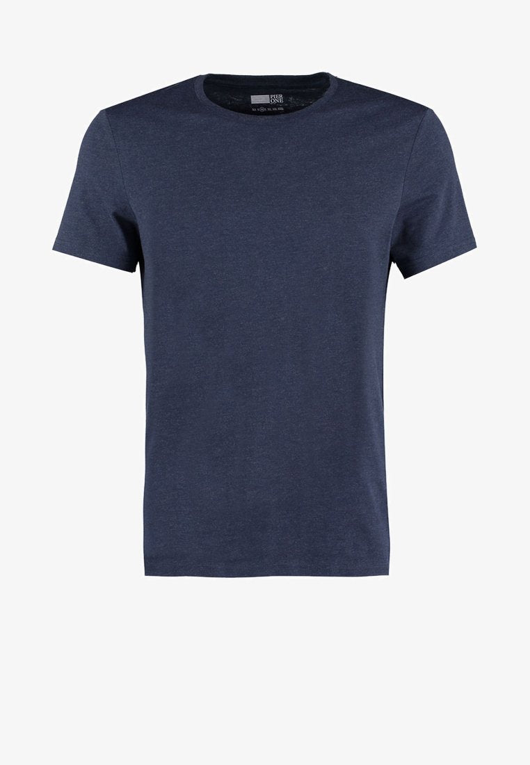 Pier One T-Shirt Basic - Dark Blue Melange