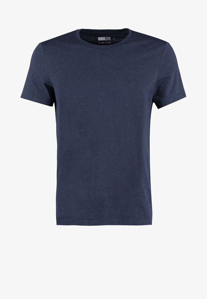 Pier One T-Shirt Basic - Dark Blue Melange