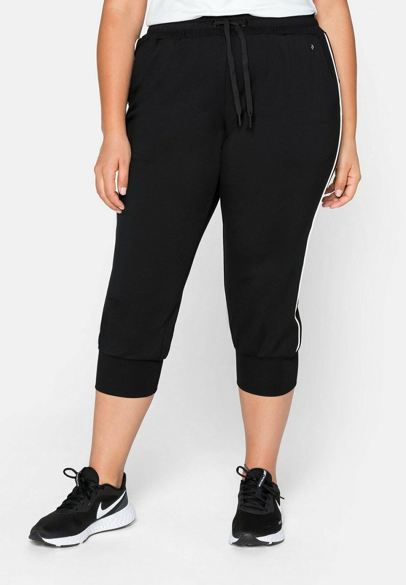 Sheego Kurze Sporthose - Schwarz