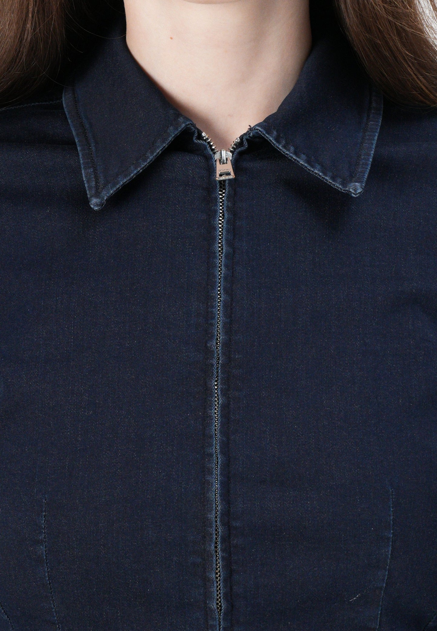 Replay FITTED TOUCH JACKET - Denim Jacket - Dark Blue