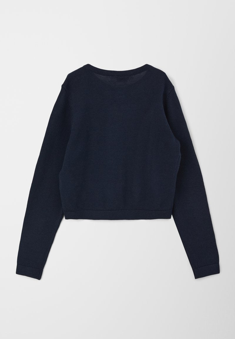 S.Oliver MIT MUSTER - Strickjacke - Navy