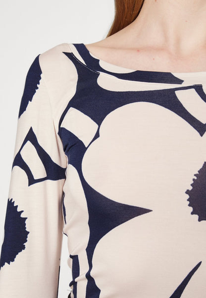 Marimekko LIAANI UNIKKO - Langarmshirt - Dark Blue/grey