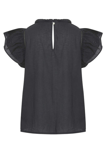 Saint Tropez TILLYSZ SS - Bluse - Black