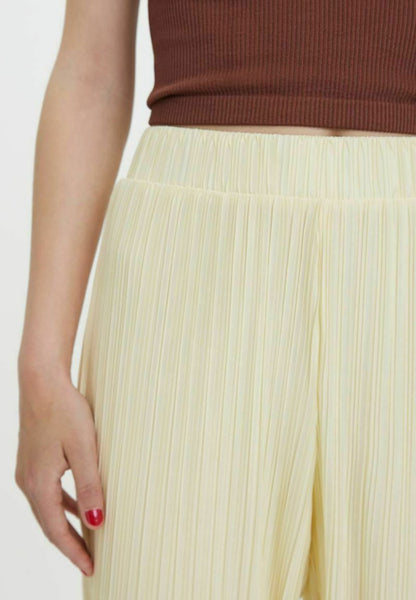 Vero Moda HOSE PLISSIERTE - Stoffhose - Tofu
