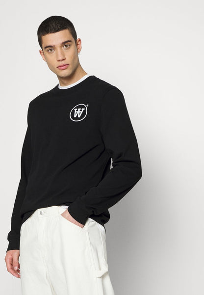 Wood Wood MAK LONG SLEEVE - Langarmshirt - Black