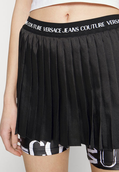 Versace Jeans Couture TELA TECNICA - Faltenrock - Black
